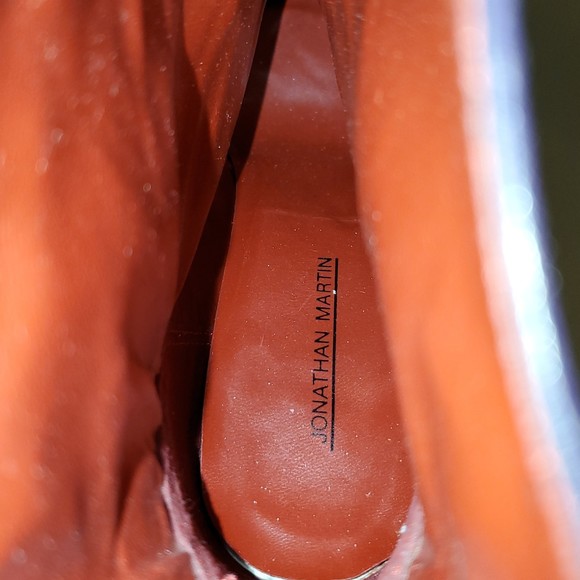 Jonathan Martin Women's Leather Juliet Zip Ankle Booties Size 9.5 - Picture 9 of 11